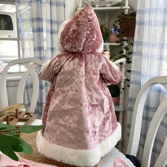 New Pink Santa Claus Coquette Shabby Chic Cottagecore Christmas Holiday … - Picture 3 of 9